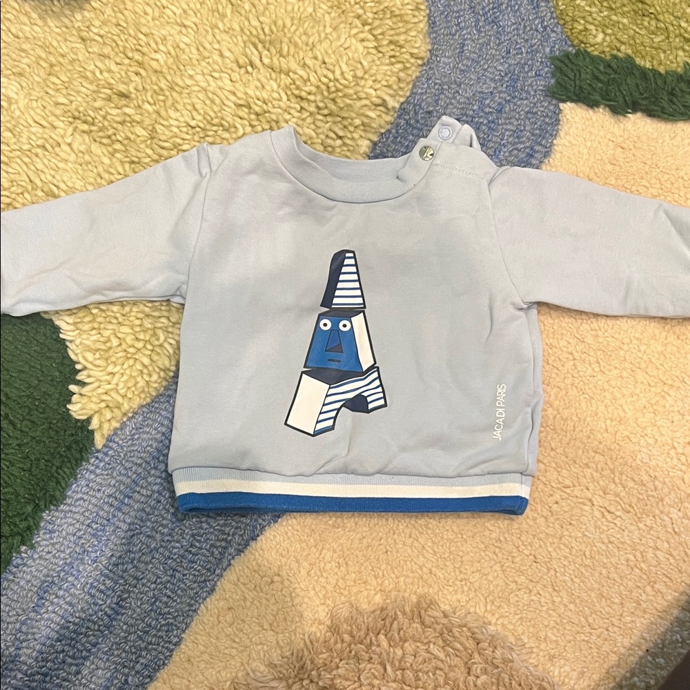Jacadi Light Blue Graphic Sweatshirt
